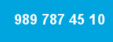 989 787 45 10